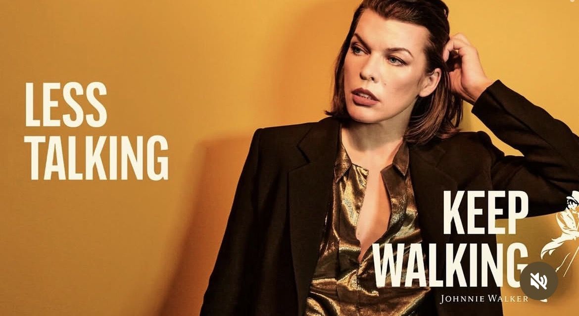 Johnnie Walker campagnebeeld: Less Talking, Keep Walking