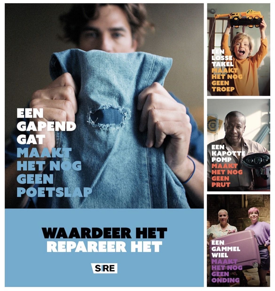 SIRE campagnebeeld: Waardeer het. Repareer het.